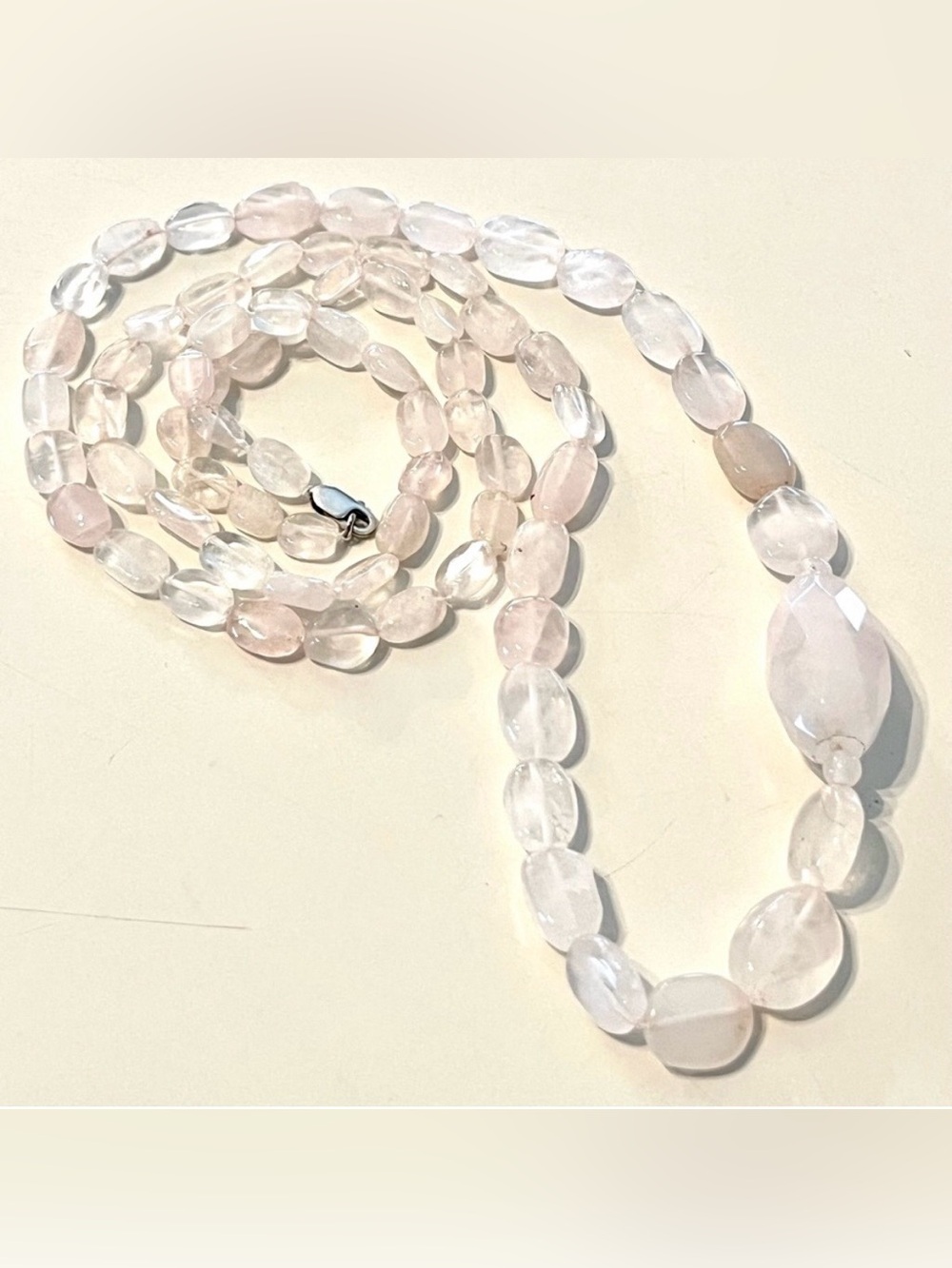Genuine Rose Quartz Necklace